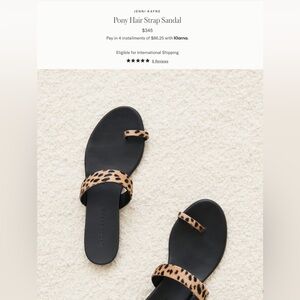 Jenni Kayne Pony Hair Sandals size 36